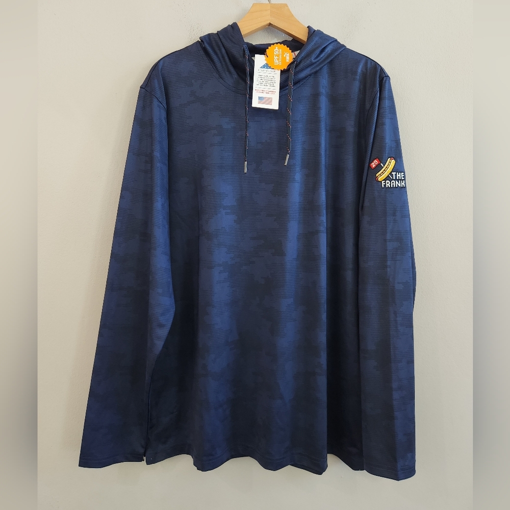 PUMA Volition Navy Blue Camo Performance Hoodie The Frank Men's Size Medium